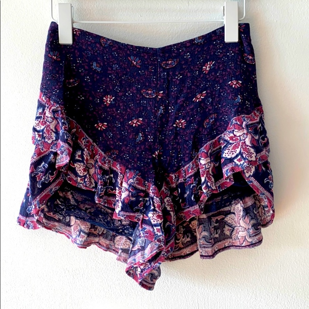 Free People Paisley Short Skort